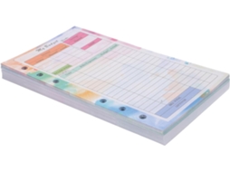 Caderno De Folhas Soltas Com 6 Furos, 3 Unidades, Papel Colorido Para Planejamento, Planejador
