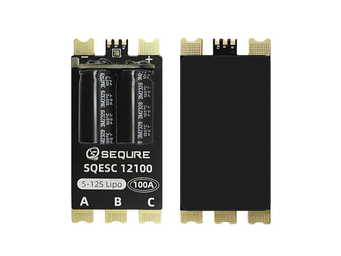 Esc Brushless 12100 Am32 Sequre 12100 5 12s 100a Am32 Pwm 128khz P/ Multirotores Aviões Agrícolas Barcos Carros Rc MDUG
