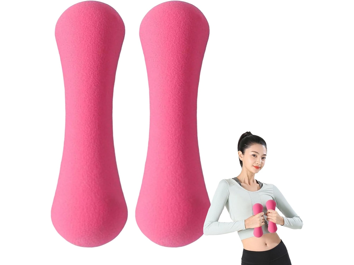 Conjunto de 2 Halteres para Exercícios, com Design em Osso, Cabo Ergonômico Antiderrapante S/MARCA