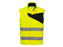 Colete De Calor De Lã De Alta Visibilidade Pw2 Hi Vis / Laranja Preto / S Portwest