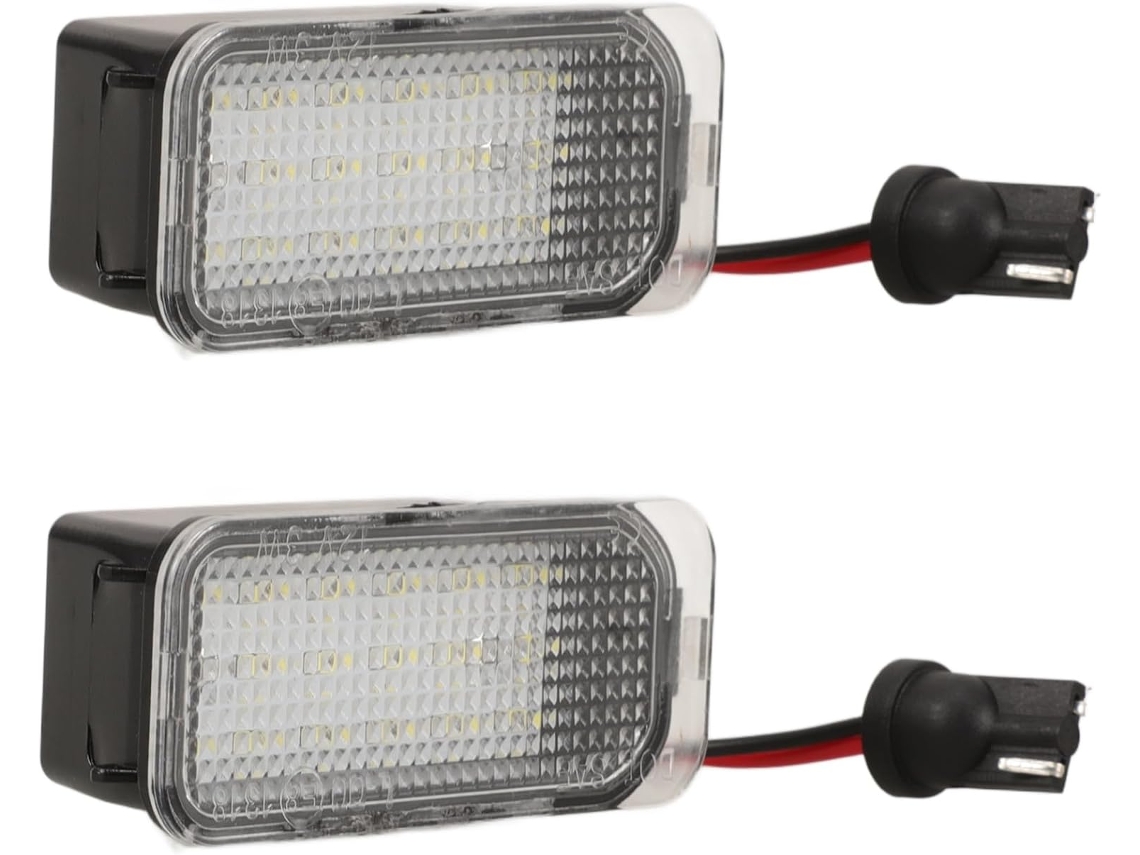 Conjunto de 2 luzes LED para placa de carro - Substituição da iluminação original.