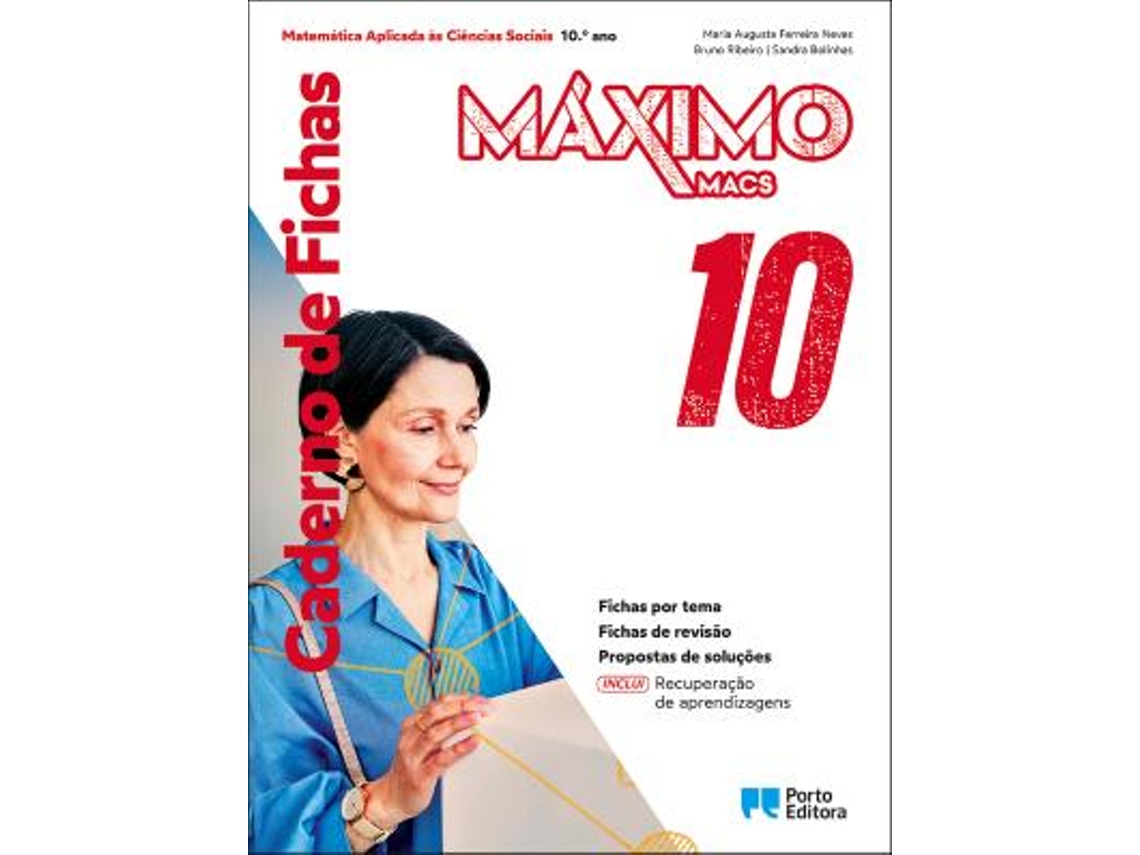 Máximo - Matemática Aplicada Às Ciências Sociais - 10.º Ano Caderno De Atividades 2026