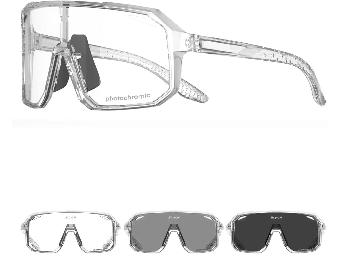Óculos Ciclismo Fotocromáticos Lunette Velo Homme Proteção UV400 Resistente S/MARCA
