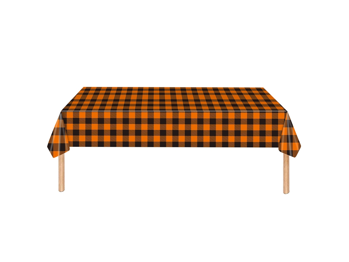 Toalha de Mesa Descartável para Ação de Graças Retangular Plástica e Impermeável para Decoração NEVEANCE