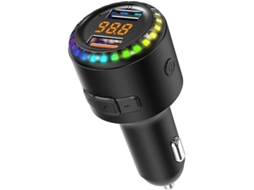Transmissor Fm Bluetooth Yizhood Km32 Dual Usb Carregamento Rápido Preto