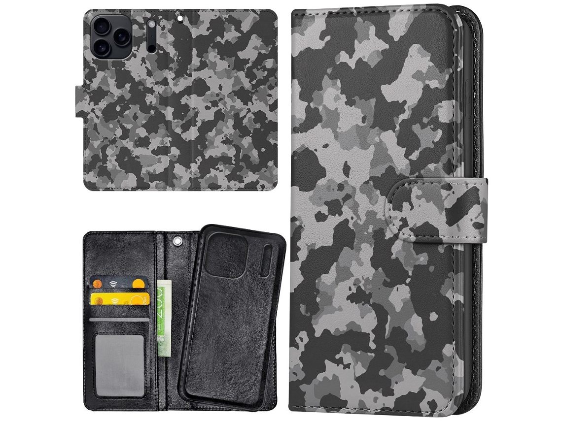 Capa Carteira/capa Camuflada Para Iphone 17 Pro