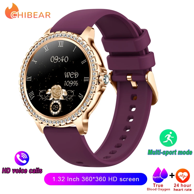 Smartwatch com Tela Hd, Monitoramento de Saúde, Rastreamento de Atividades Físicas, Ios/android MDUG (roxo)