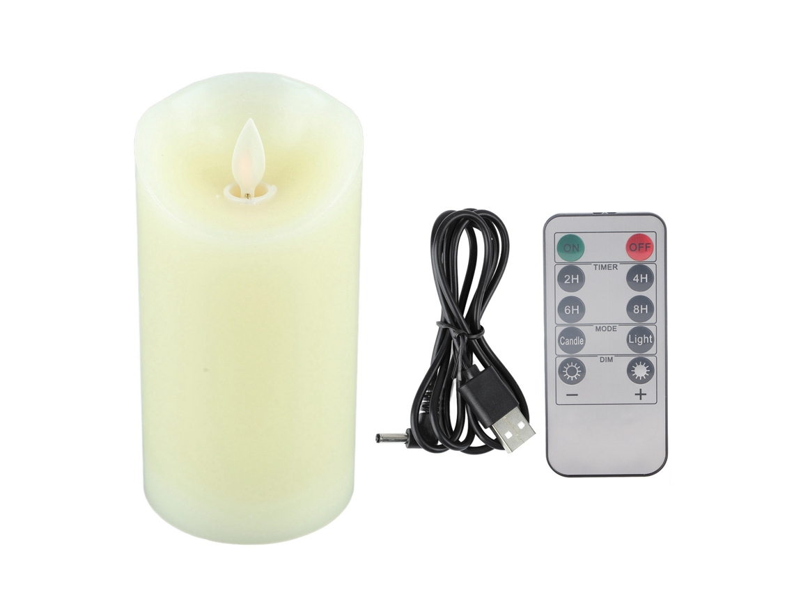 Velas Led Recarregáveis Controle Remoto Brilho Alto