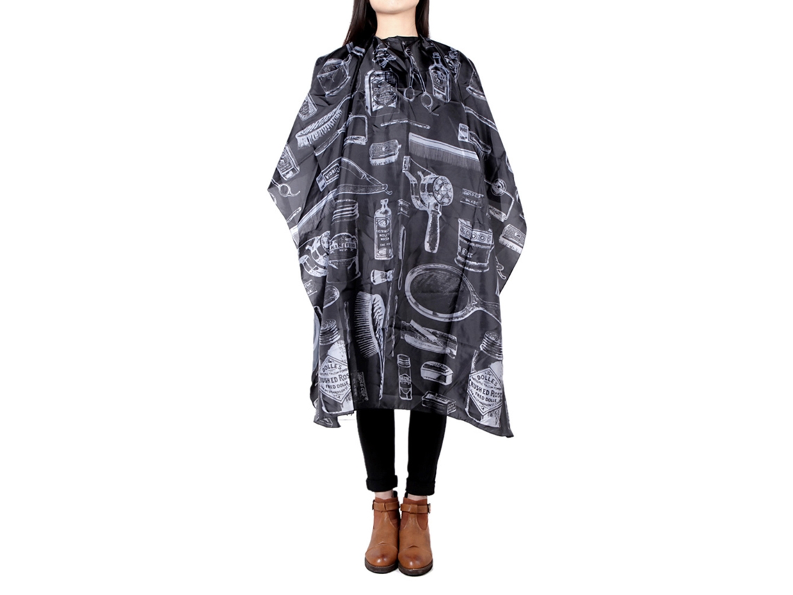 Capa de cabeleireiro antiestática e impermeável em nylon, modelo 2026, ideal para cortes de cabelo em salões de beleza e barbearias.