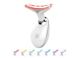 Terapia Luz Vermelha Para Rosto E Pescoço Varinha Terapia Luz Vermelha Massageador Pescoço Facial Led 7 Cores Para Cuidados Com Bestvite