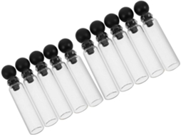 Kit Com 150 Mini Frascos De Vidro Para Amostras De 1 Ml Com Tampas Esféricas À Prova De Vazamentos.