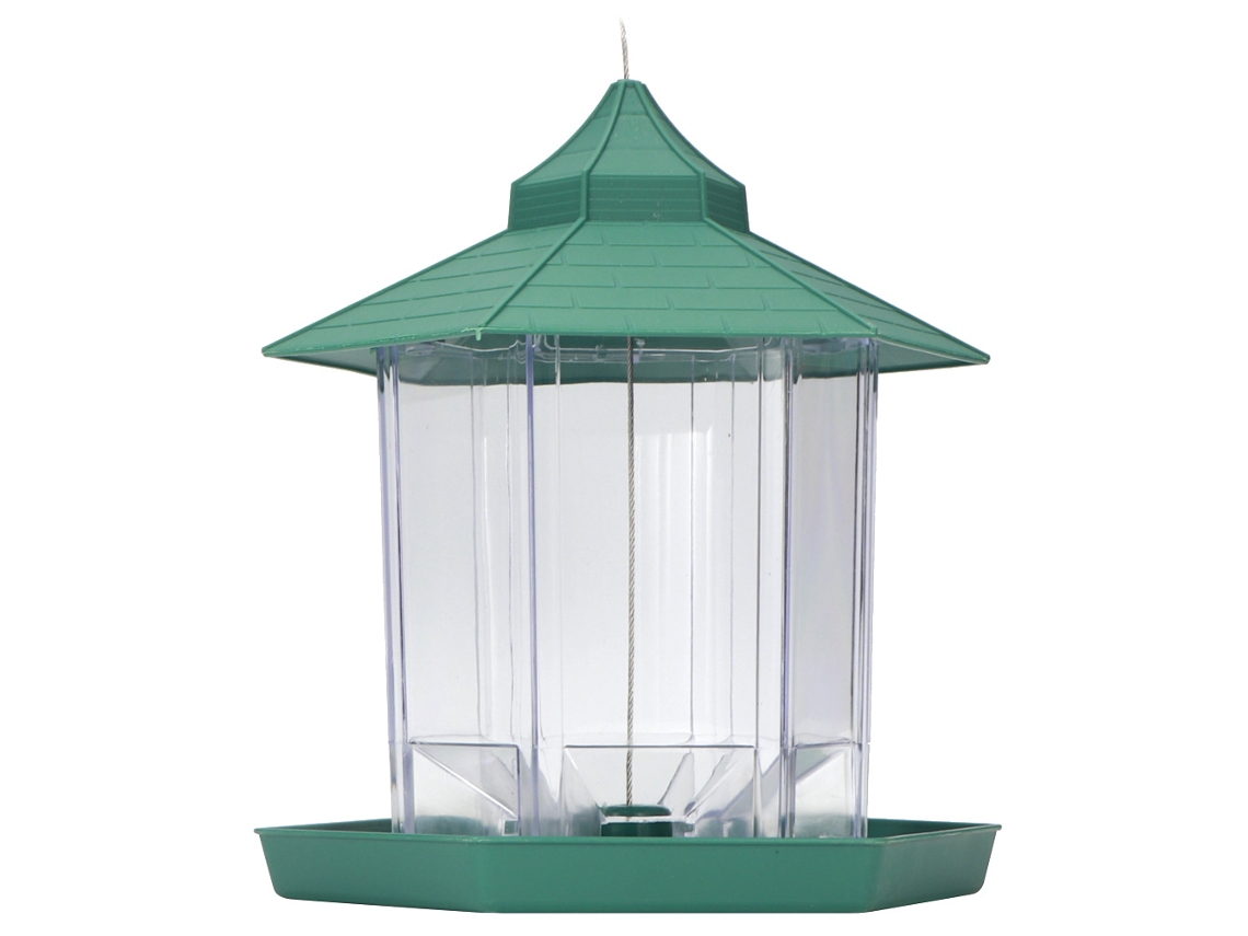 Primerox comedouro de Pássaros plástico transparente à prova d'água para Jardim