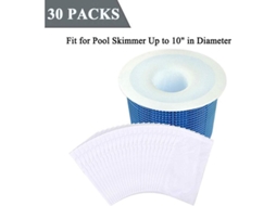 30 Meias para Skimmer de Piscina Nova Line, filtros e cestos
