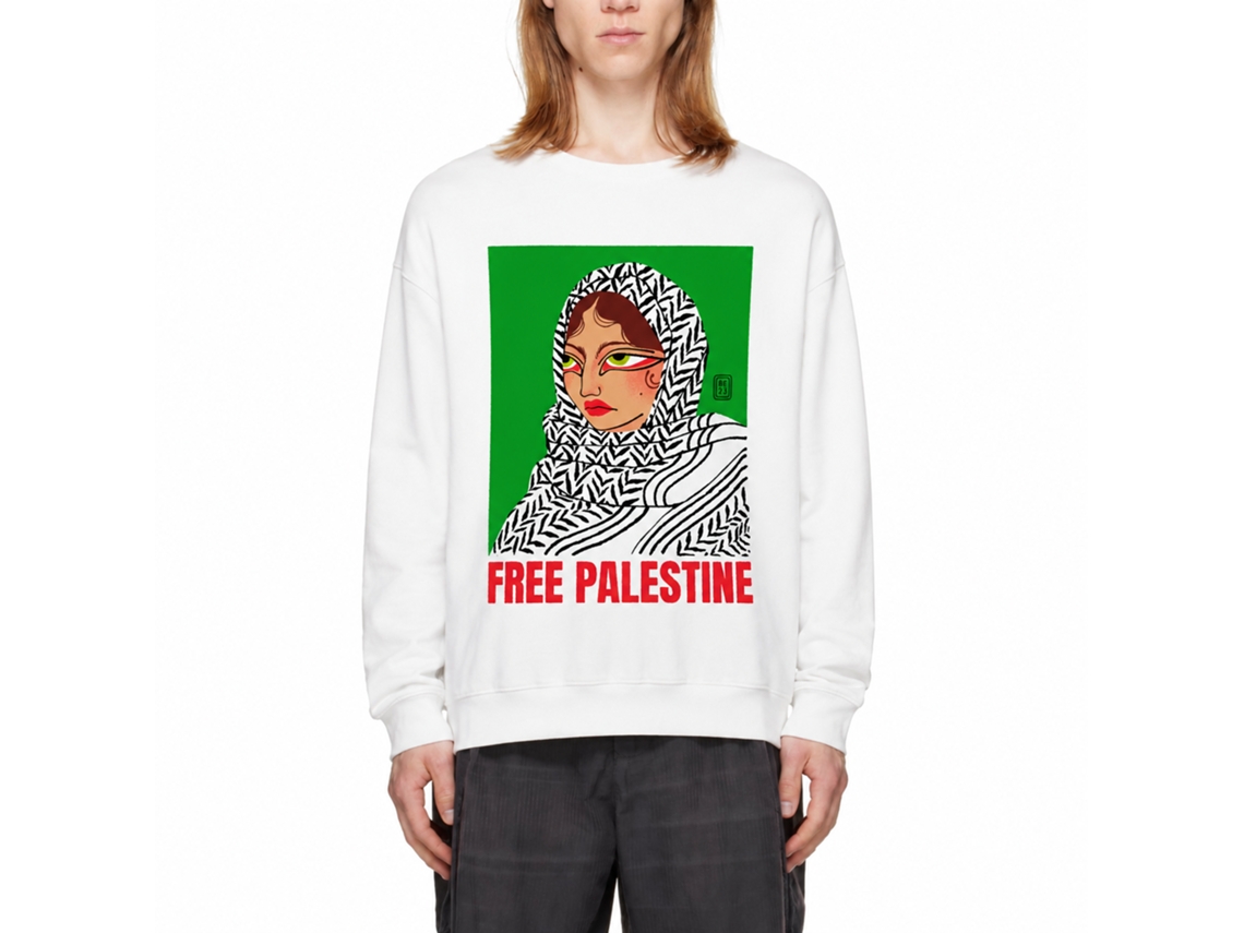 Rockinstone Free_palestine Classic Classic Sweatshirt Unique Designer Style