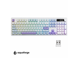 Teclado Tri-modo Bluetooth Rgb 104 Teclas Pbt