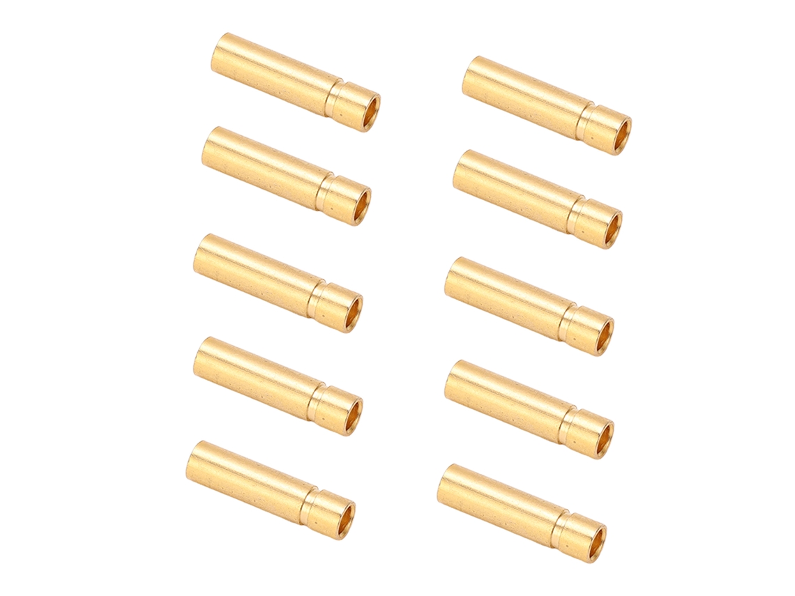 10pcs Plugues Banana Macho e Fêmea de 3mm com Conexões de Cobre Dourado para Teste com S/MARCA