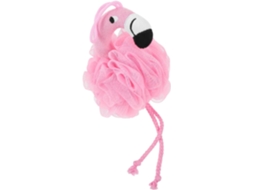Bomba de Banho Daily Flamingo, Esponja de Tecido com Cordão Longo para Pendurar