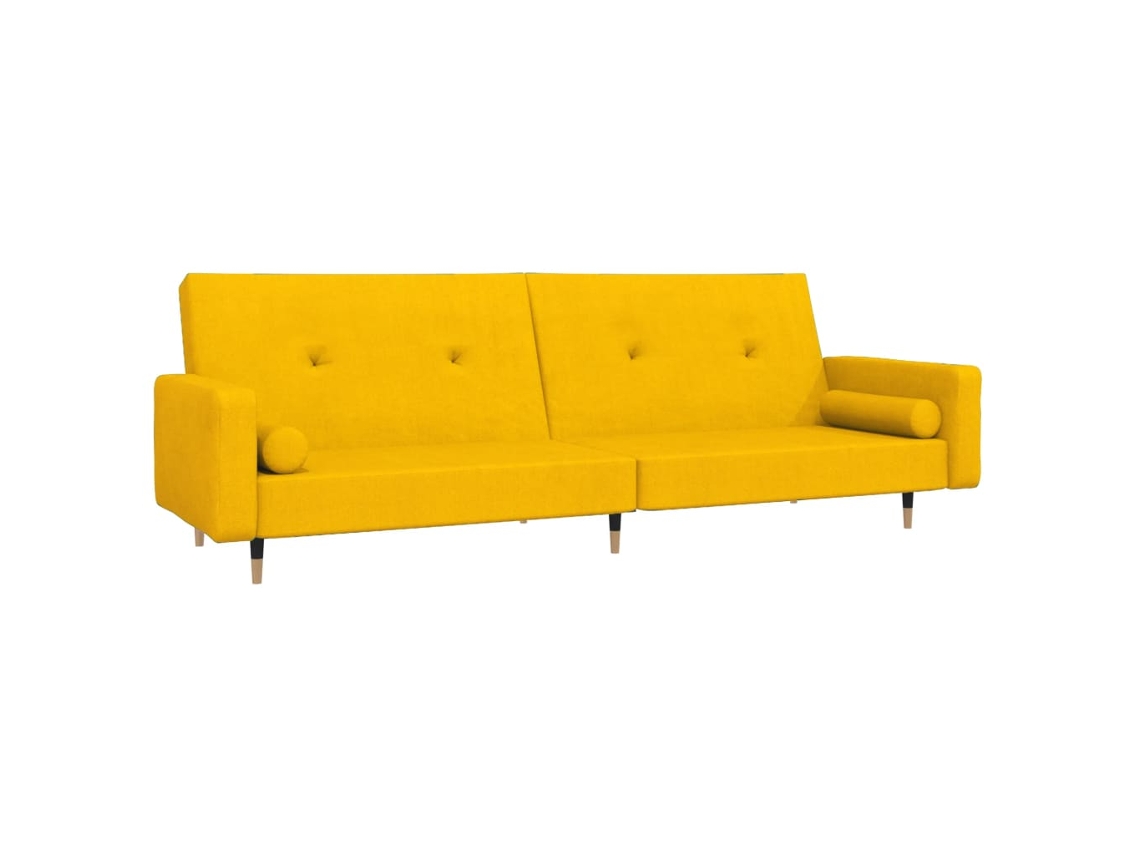 Sofa Bed, Sofa Beds Vidaxl Amarelo Veludo (n/a)