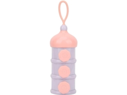 Dispensador De Leche Para Bebé, Recipiente De Armazenamento Com 3 Compartimentos Empilháveis, Portátil, Roxo, 130ml, Pp
