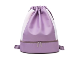 Saco De Fitness Com Separação Molhada E Seca Mochila Impermeável Para Equipamentos Esportivos De Armazenamento De Praia Roxo*
