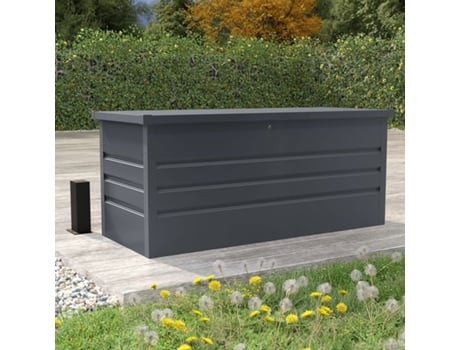 Baú de Armazenamento SOANA GARDEN SHED Recipiente 165x69x62 cm Em Aço Innsbruck