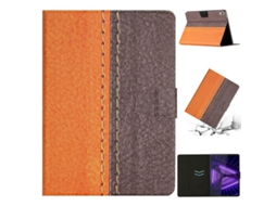 Capa Protetora Halinuia Para Lenovo Tab M10 Hd 2ª Geração Estojo Inteligente De Couro Costurado Liso