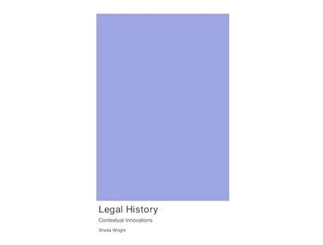 Livro Legal History de Sheila Wright (Inglês)