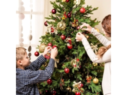 Conjunto De 45 Pendentes De Natal Laxiscreed Com Corda De 10m Para Decoração De Árvore E Diy