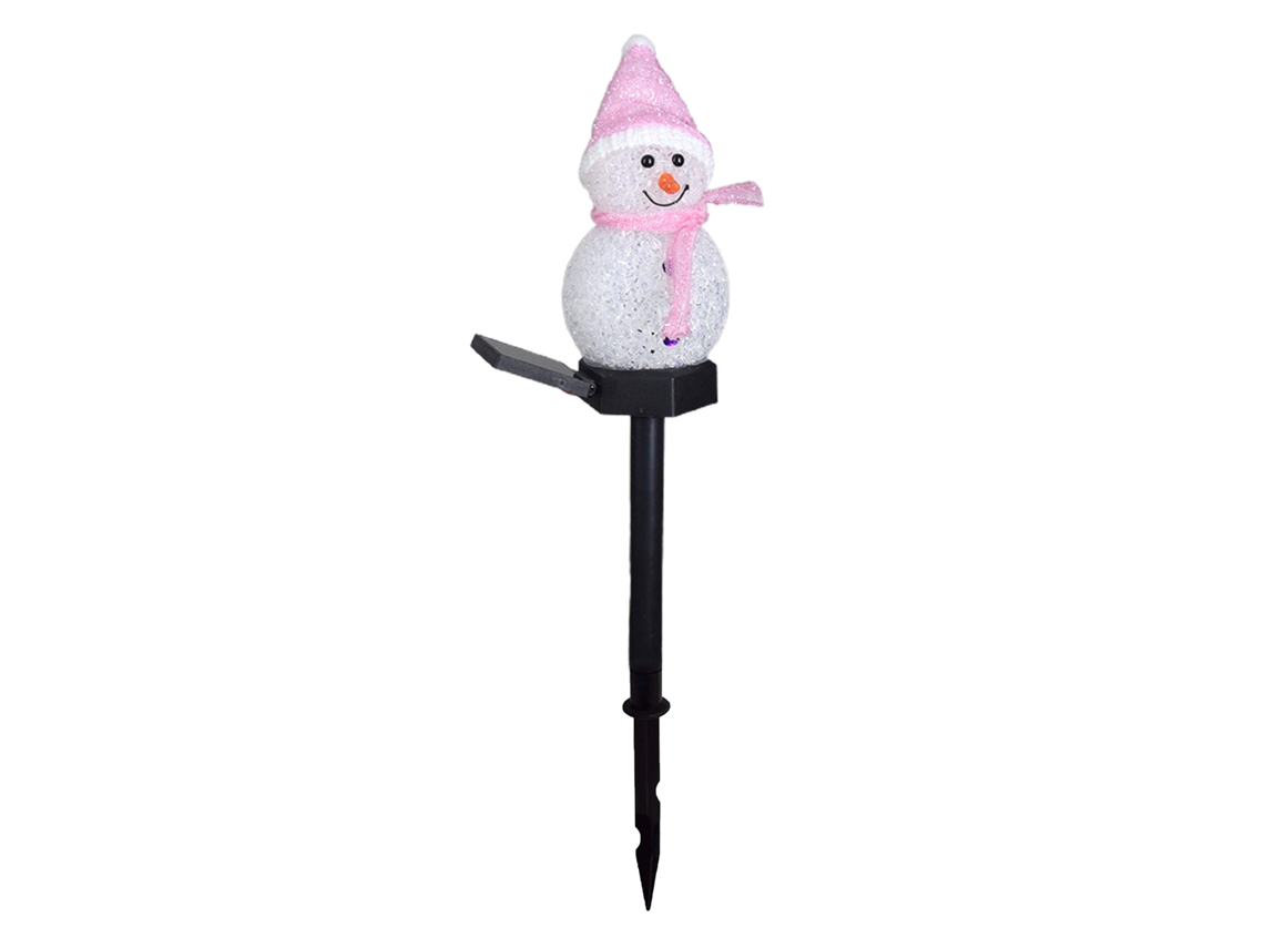 Lâmpada Solar De Natal Pink Laxiscreed Para Jardim, 3v, Em Plástico, Altura 40-45cm