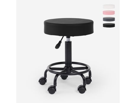 Banco Giratório Esteticista Acolchoada Ergonómica Ajustável Senzu SUPERSTOOL