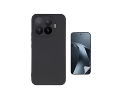 Kit Película Hydrogel Frente Capa Silicone Líquido Phonecare Para Xiaomi 17t 5g - Preto