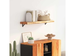Vidaxl Prateleira De Parede Retangular 80x20x2,5 Cm Acácia Maciça