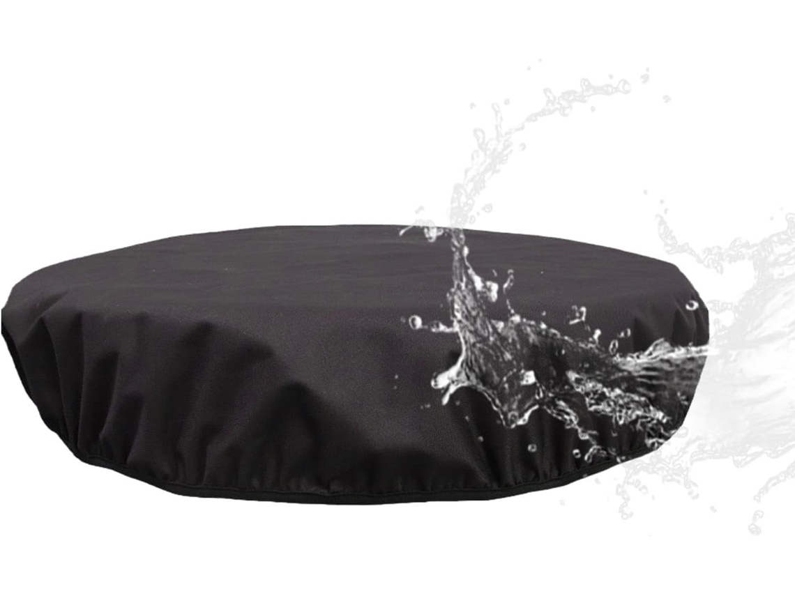 Capa Redonda Integrada para Lareira de Pedra Proteção Uv, 81 X 10 Cm, Capa em Poliéster Tecido, Superfícies Planas CHABERLU