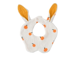 Babador de algodão para meninos e meninas, paninho fofo para esfregar, respirável, para alimentar crianças pequenas, com 6 pacotes de lenços umedecidos, bandana e cachecol.