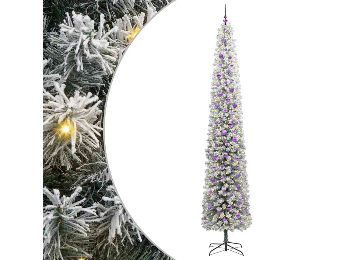 Conjunto 1 Árvore De Natal Vidaxl Verde Pvc (300 Cm)