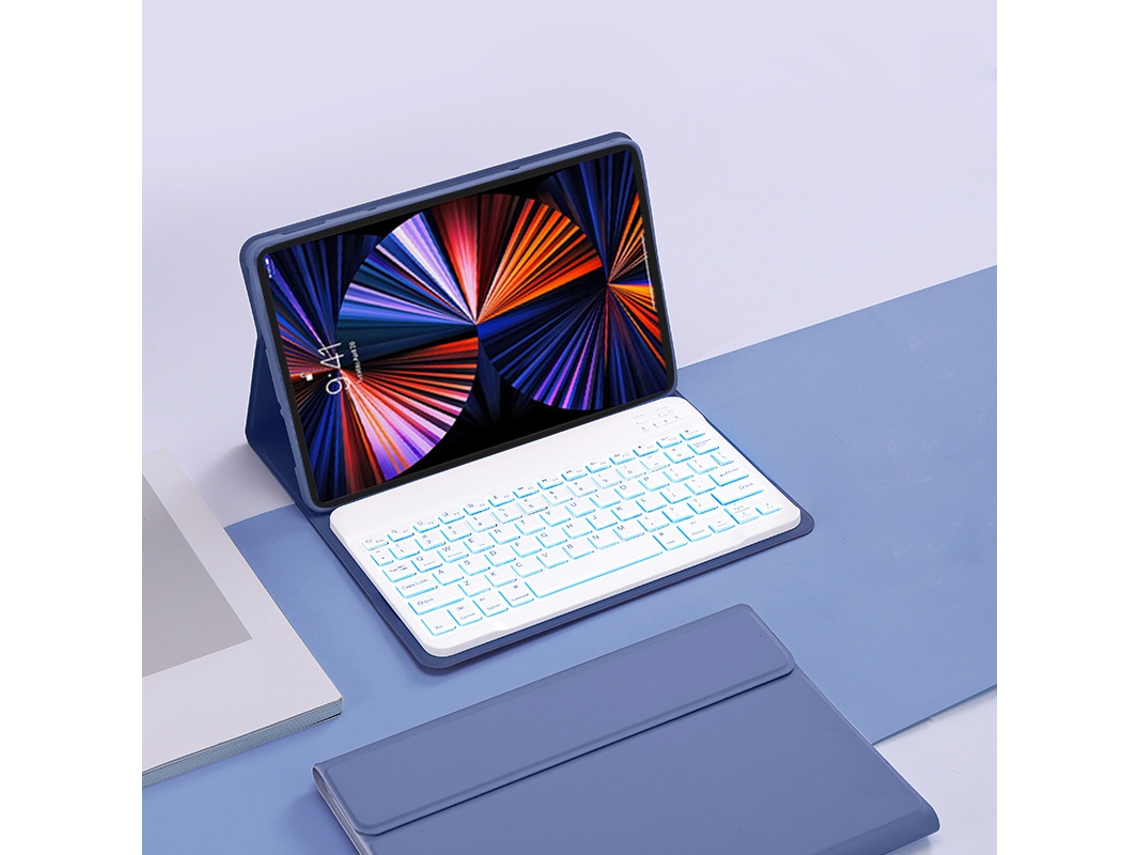 Capa Teclado Para Lenovo Xiaoxin Pad Pro 11,5 (j706/j716) Polegadas, Com Teclado Backlight Bluetooth (roxo) Cuich