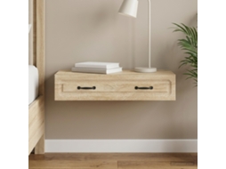 Vidaxl Mesa Lateral De Parede Carvalho Sonoma 87,5 X 34,5 X 17 Cm