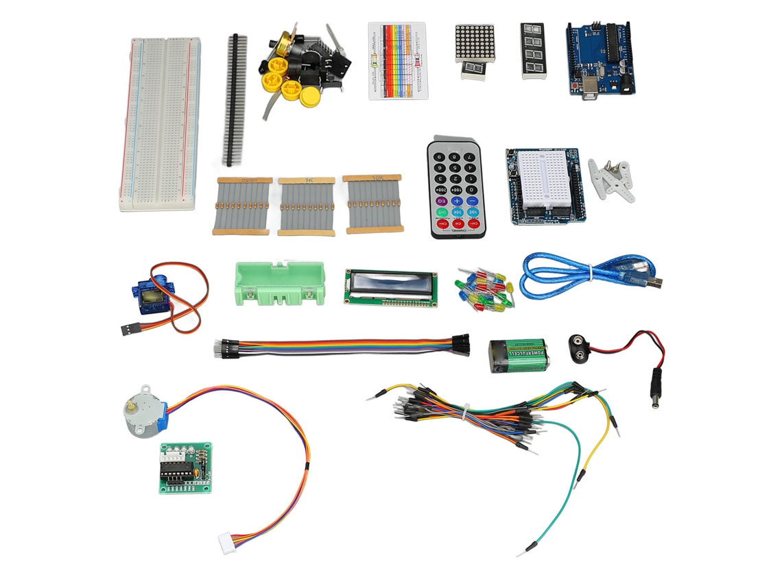 Kit de Início para Programação Diy com Placa Eletrônica e Componentes S/MARCA