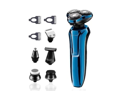 Máquina De Barba Elétrica Masculina, Aparador 3d Recarregável 6 Em 1, Ipx6 100 À Prova Dágua Wetdry Com Lcd