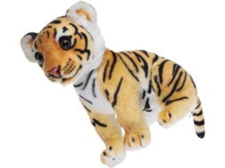 Brinquedo De Pelúcia Tigre Simulado, Amarelo, Para Quarto, Presente
