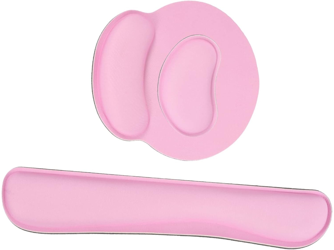 Conjunto de 1 Mousepad Gamer com Apoio de Pulso em Espuma Viscoelástica SFUSHOS