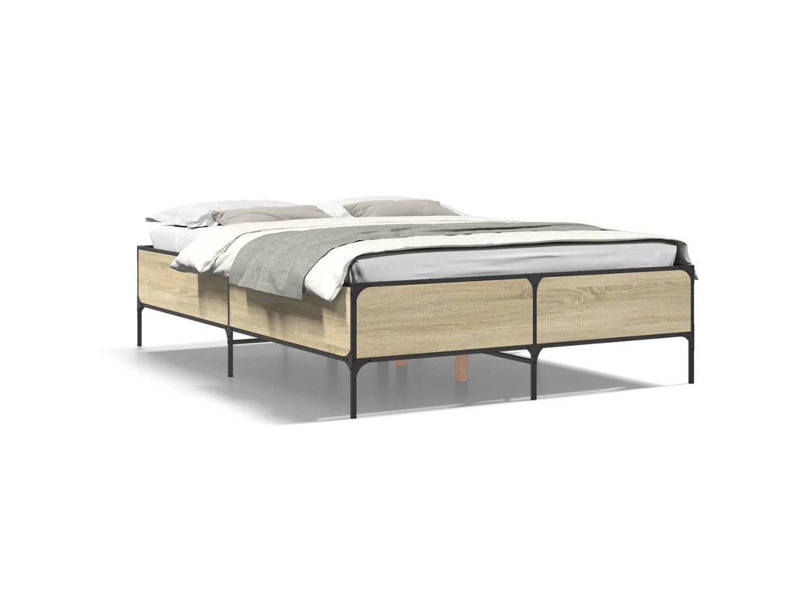 Estrutura de Cama 140x200 Cm Derivados Madeira/metal MAISON EXCLUSIVE