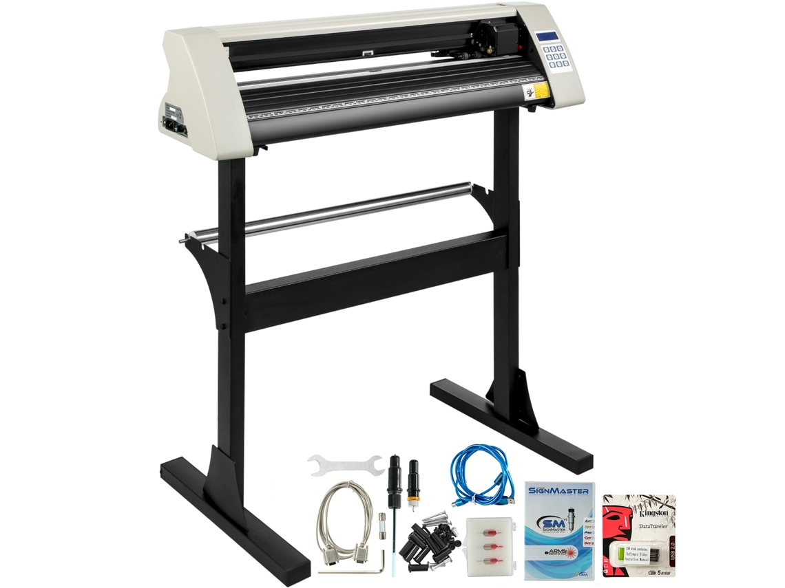 Plotter De Corte De Vinil Succebuy De 28 Polegadas, Máquina De Corte De Sinalização, 3 Lâminas, Lcd, Branco