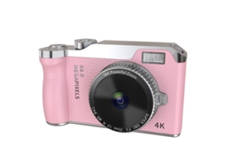 Câmara Digital Tela De 2,4 Polegadas, Zoom De 16x Com Luz De Preenchimento (rosa - Cartão De 64 Gb) Cuich