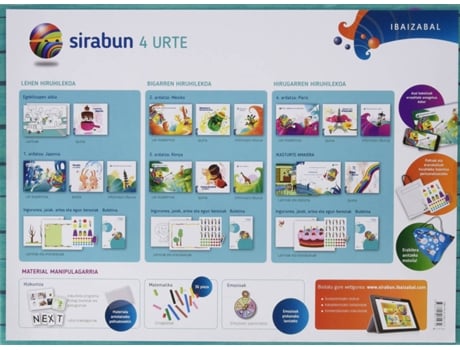 Livro Sirabun 4 Urte. Heur Hezkuntza de Vários Autores (Basco)
