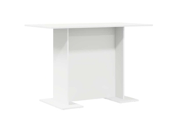 Mesa de Jantar Branco MAISON EXCLUSIVE em Madeira Processada 110x60x75 cm