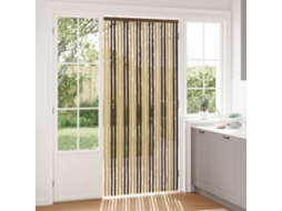 Vidaxl Cortina De Insetos Chenille Marrom Escuro E Bege 100 X 220 Cm