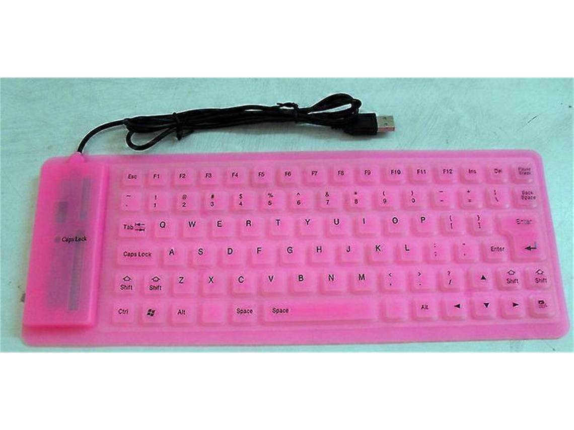 Teclado Macio Dobrável De Silicone Com 85 Teclas, Usb, Com Fio, À Prova Dágua, Para Pc, Laptop E Notebook Ly Ebike