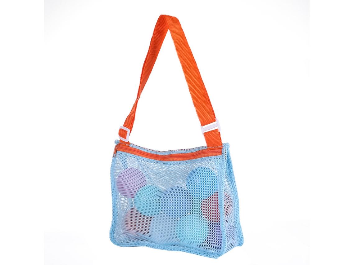 Bolsa De Armazenamento De Malha Para Brinquedos De Praia Yuysan 21x25x8cm Azul (aa01)