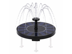 Fonte Solar Com Pés E 7 Bicos Para Bebedouro De Pássaros E Lago, 18 Cm